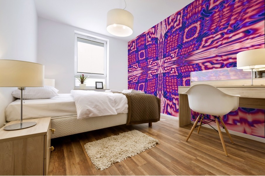 Pink Butterfly Mural print