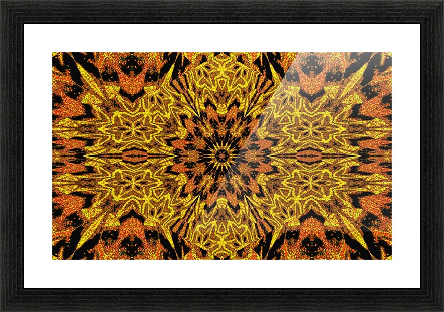 Yellow Peony Picture Frame print