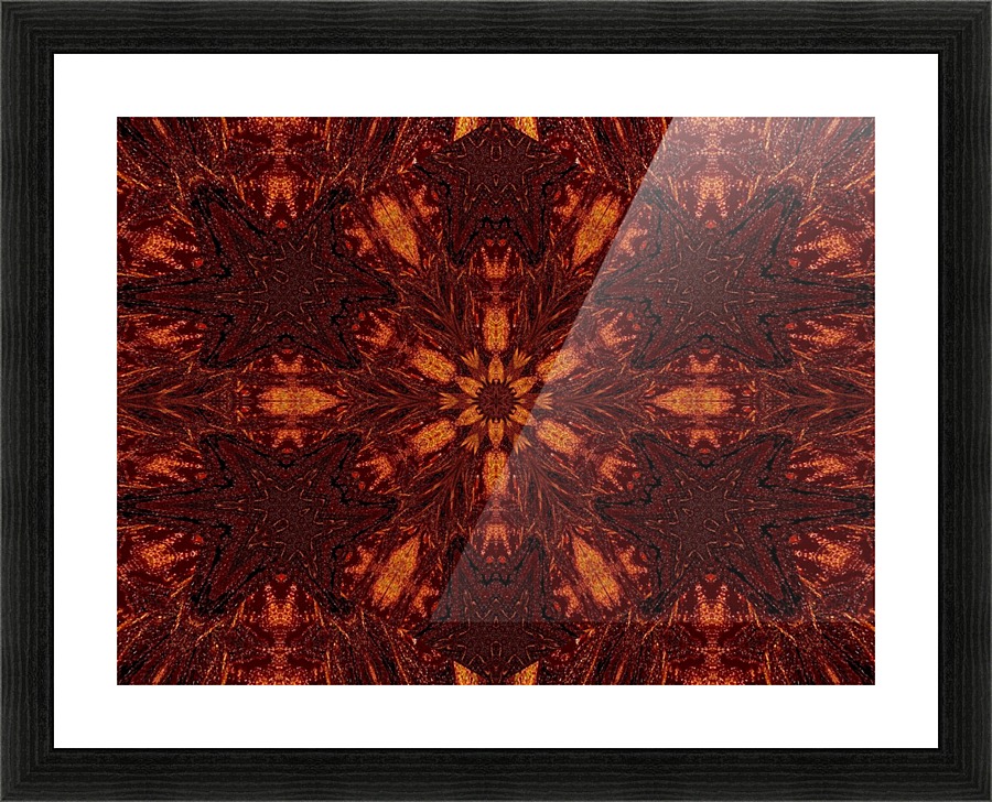 Golden Petals 3 Picture Frame print