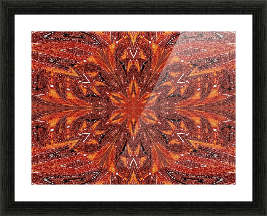 Winter Snow Flower Picture Frame print