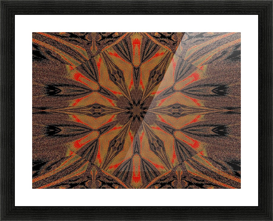 Autumn Dandelion Picture Frame print