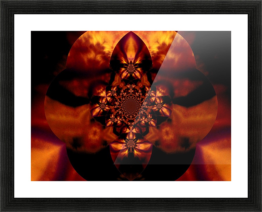 Fire Orchid 1 Picture Frame print