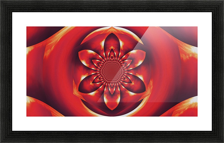 Red Fire Flower 1 Picture Frame print