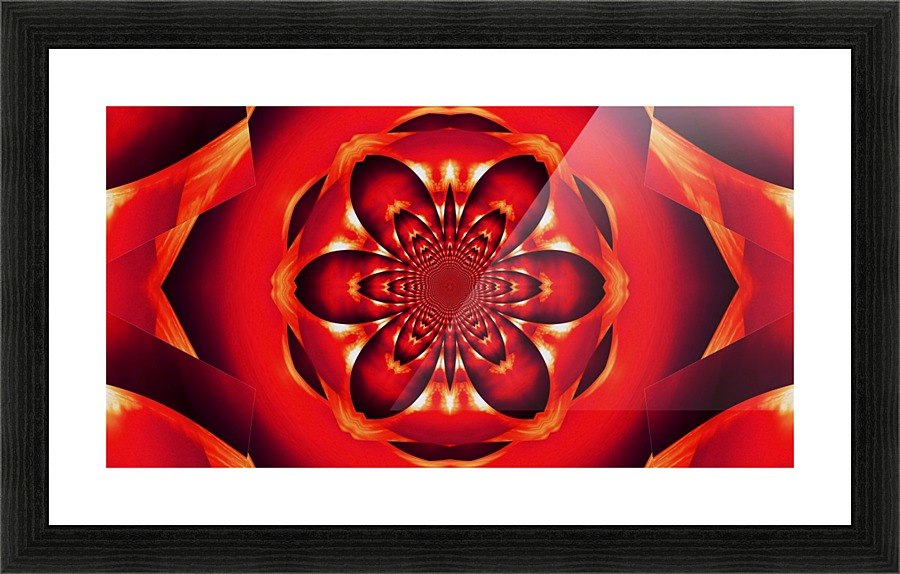 Red Fire Flower 2 Picture Frame print