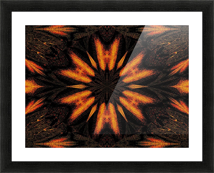 Night Dandelion Picture Frame print