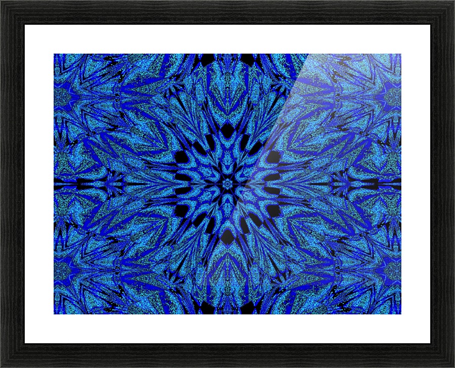 Electric Blue 1 Picture Frame print