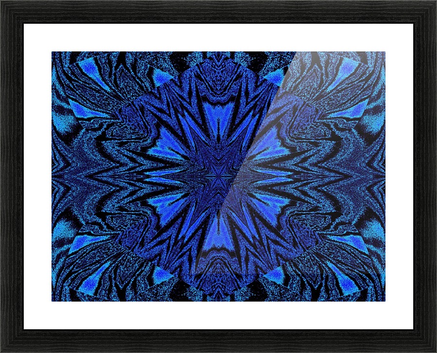 Electric Blue 2 Picture Frame print
