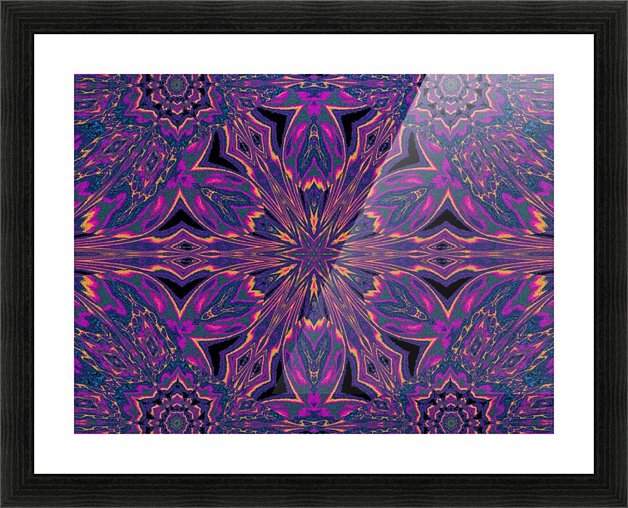 Psychedelic Jasmine 3 Picture Frame print