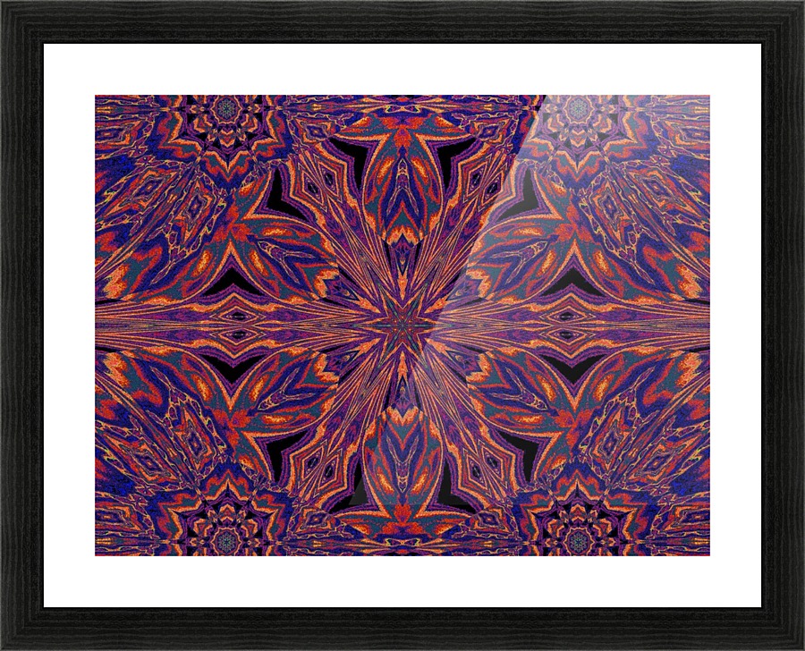 Psychedelic Jasmine 4 Picture Frame print