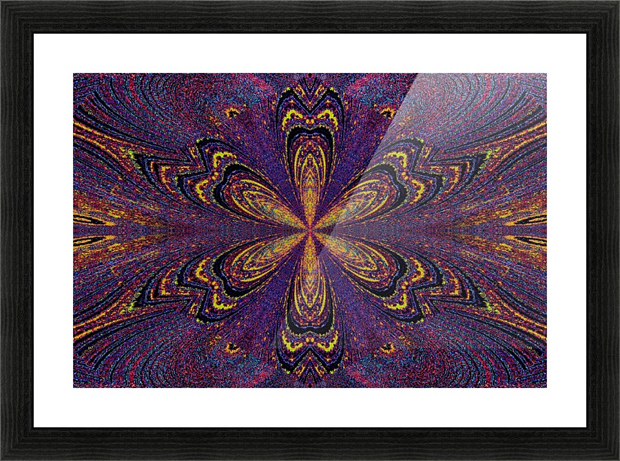 Yellow Star Flower Picture Frame print