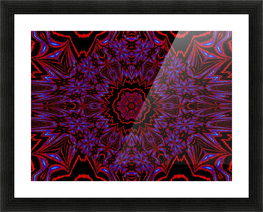 Night Peony Picture Frame print