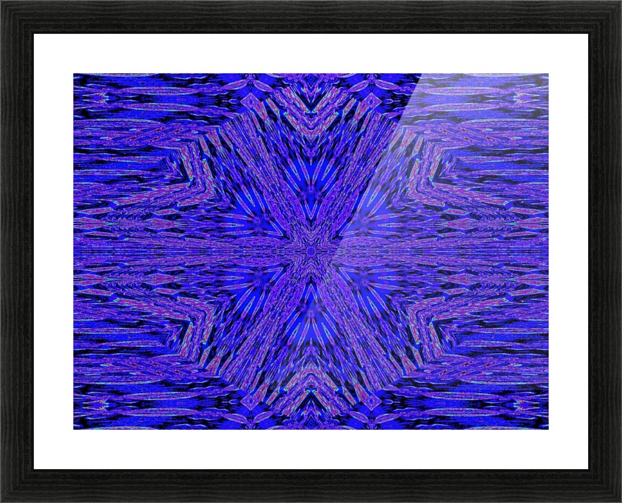 Blue Carnation Picture Frame print