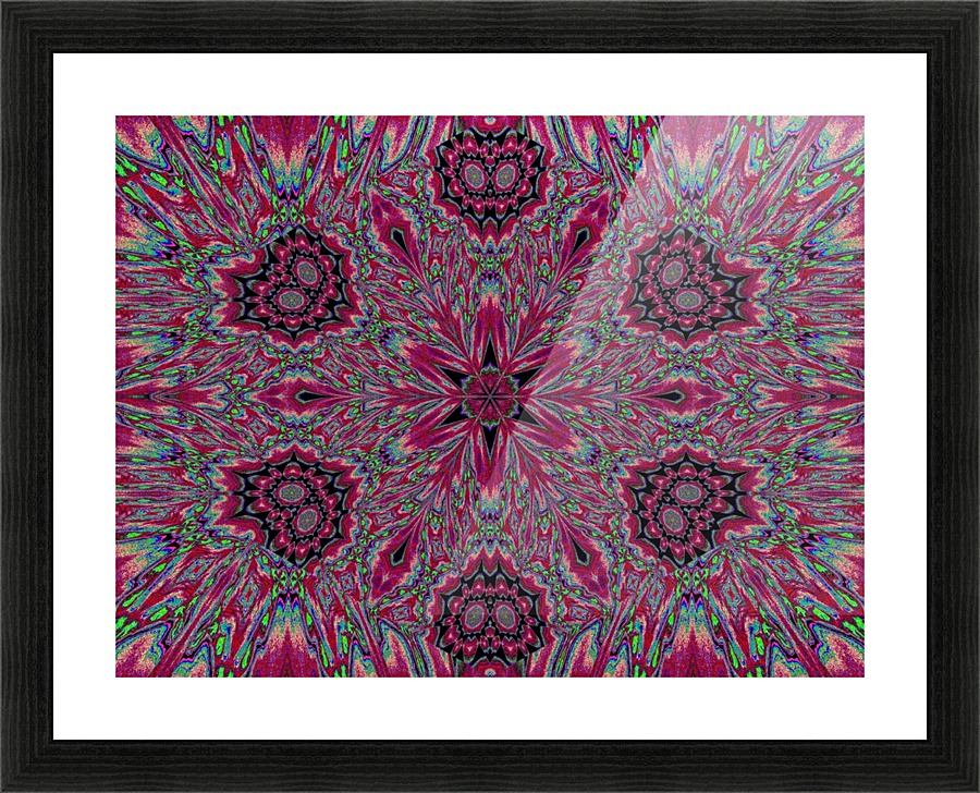 Red Forget-Me-Nots Picture Frame print