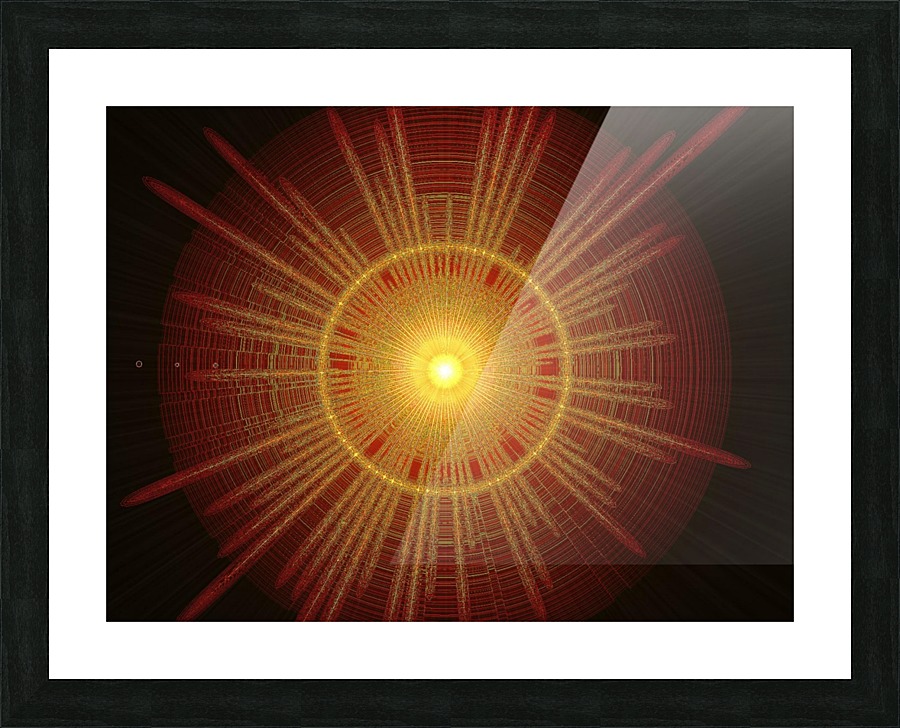 Dark Sun 2  Picture Frame print