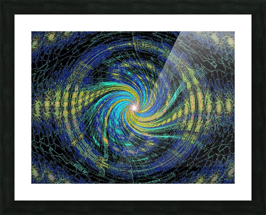 Fractal Moonlight  Picture Frame print