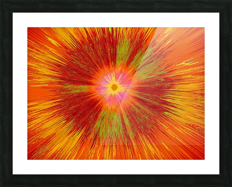 Paint Wave Wildflower 1  Picture Frame print