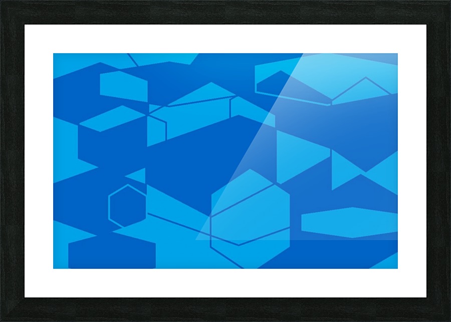 Blue Blue 1 Picture Frame print