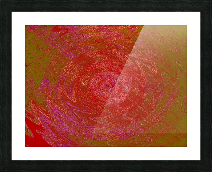Digital Waves 3  Picture Frame print