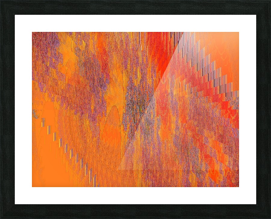 Orange Experiment 2 Picture Frame print