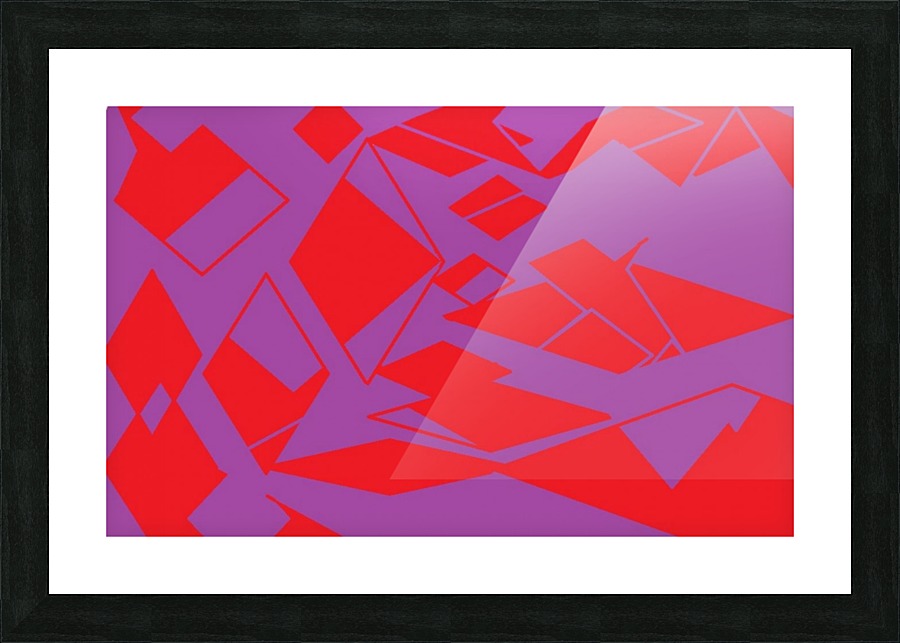 Purple Red Falling 1 Picture Frame print