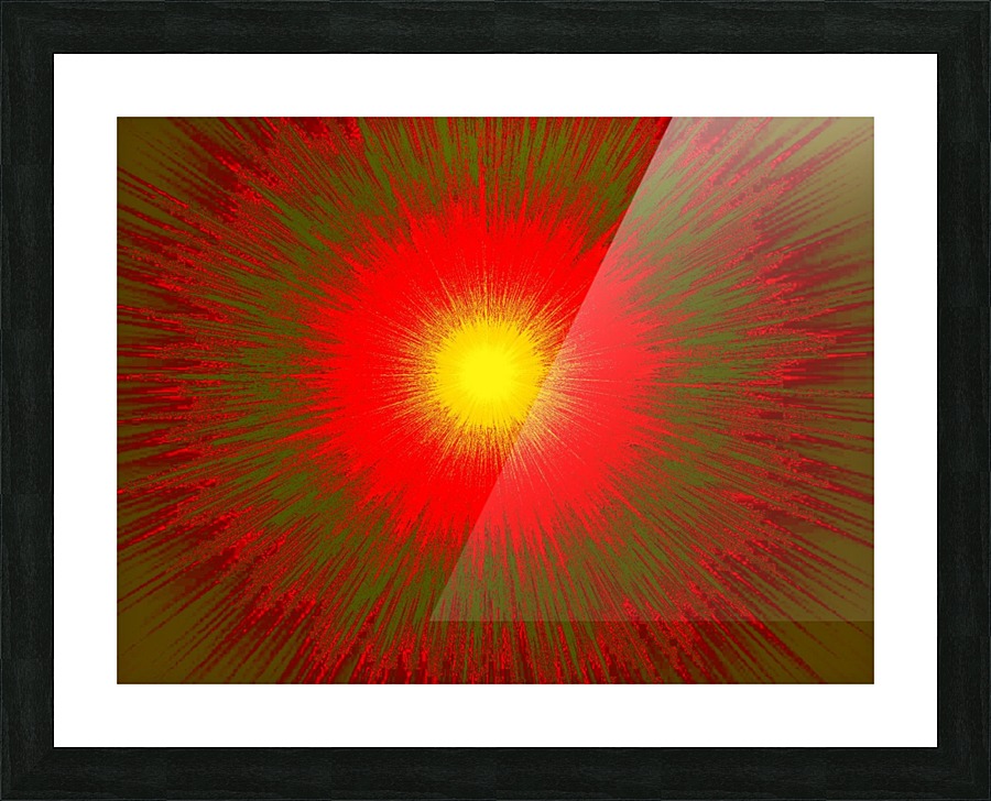 Abstract Sun 7 Picture Frame print