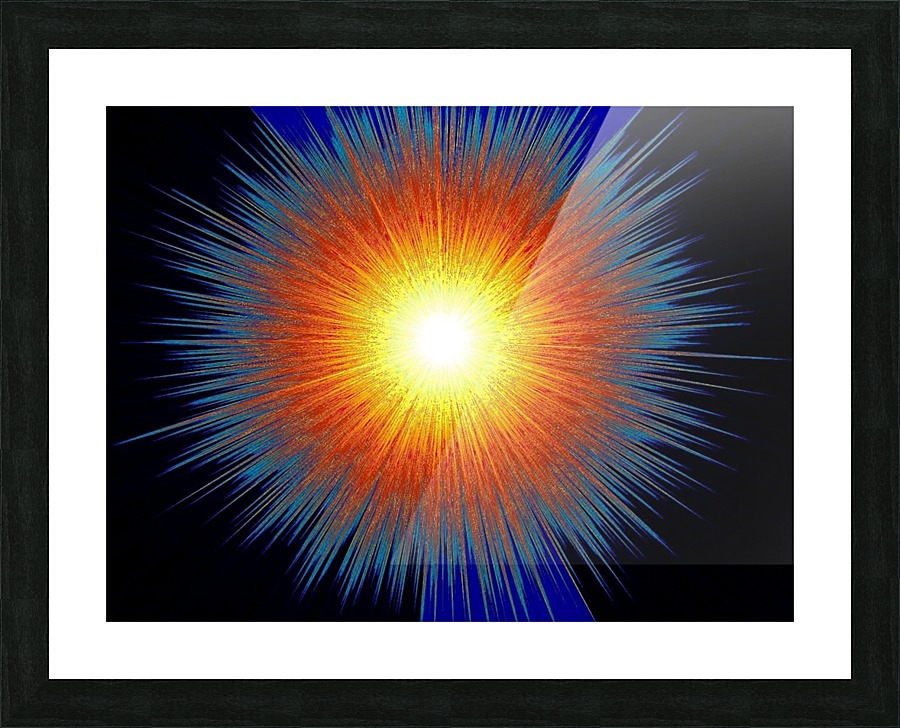 Abstract Sun 8 Picture Frame print