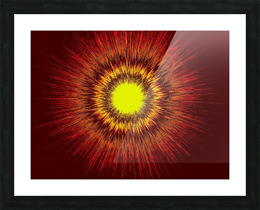 Abstract Sun 17 Picture Frame print