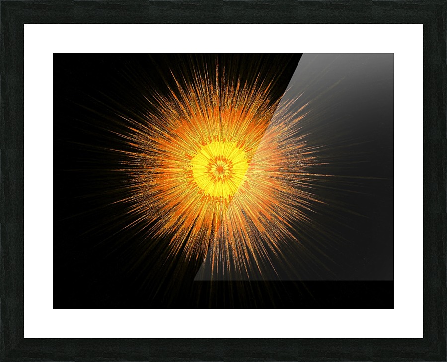 Abstract Sun 41 Picture Frame print