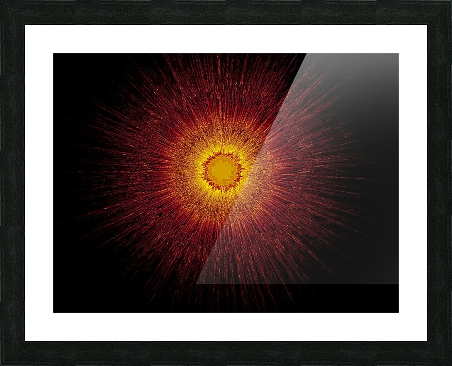 Abstract Sun 49 Picture Frame print