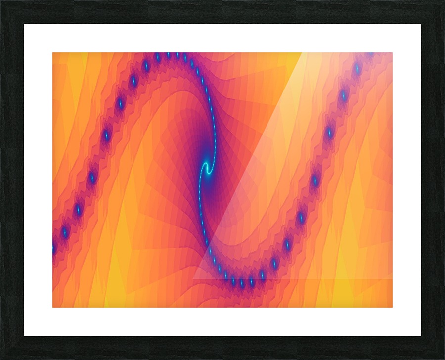 Blue Light Wave 1 Picture Frame print