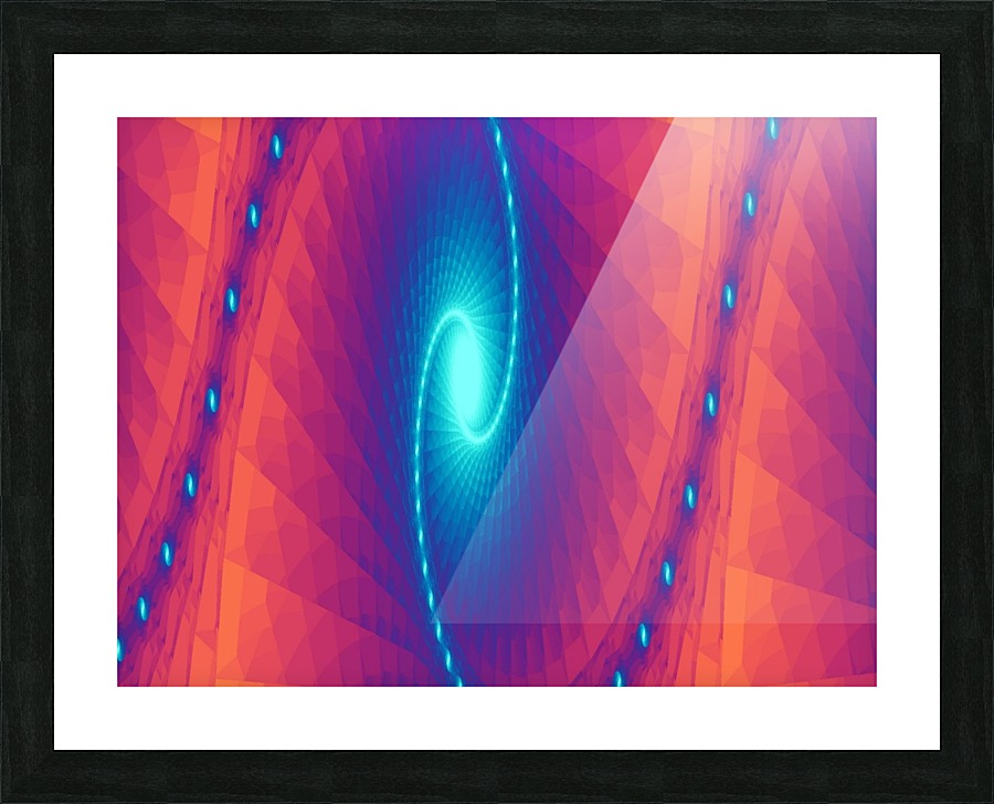 Blue Light Wave 2 Picture Frame print