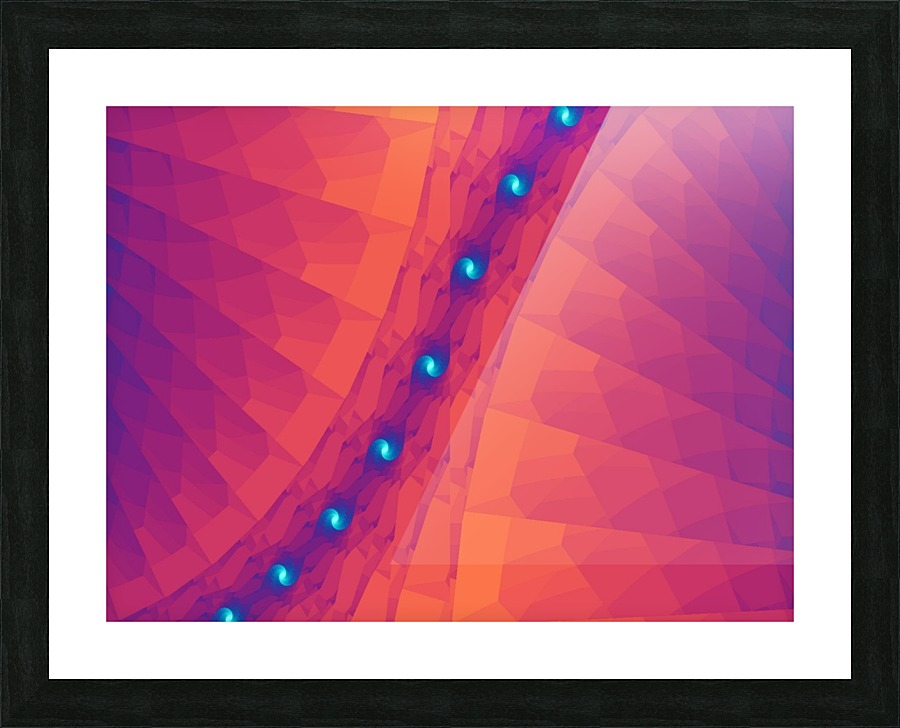 Blue Light Wave 5 Picture Frame print