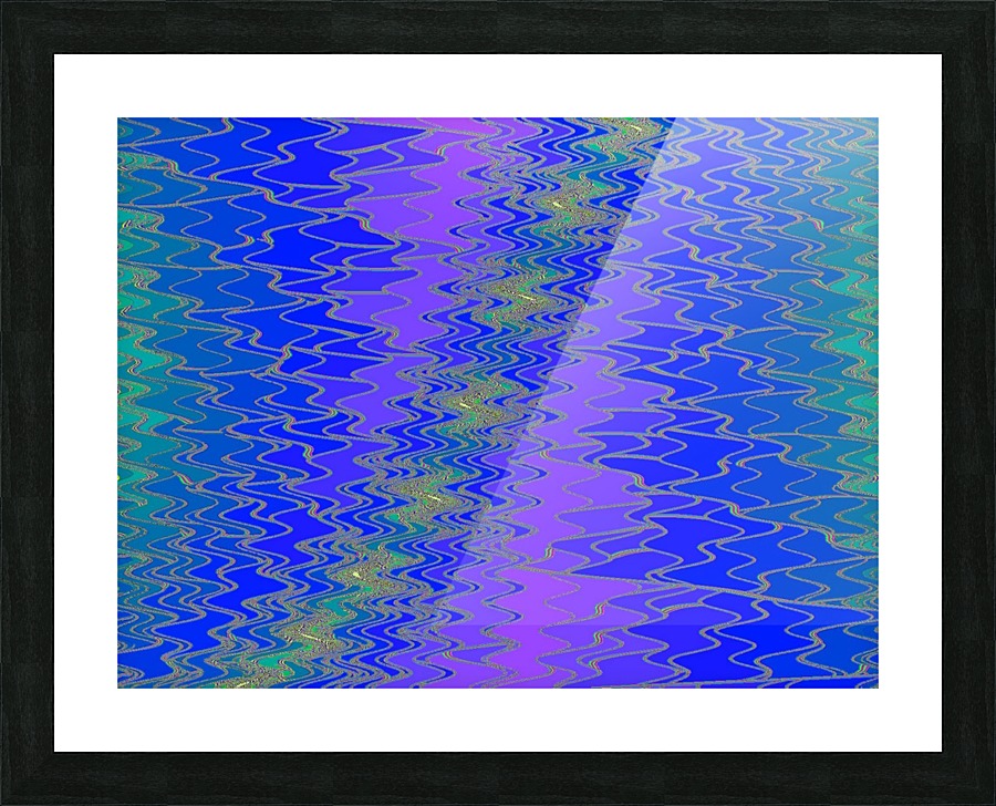 Zig Zag 3 Picture Frame print