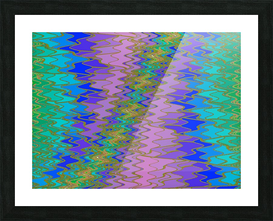 Zig Zag 4 Picture Frame print