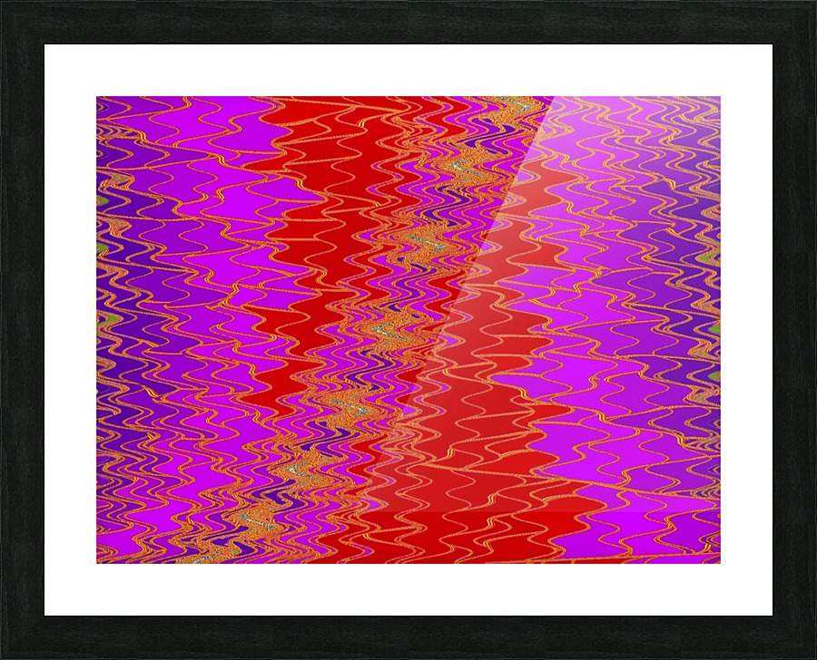 Zig Zag 8  Picture Frame print