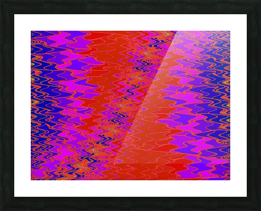 Zig Zag 11 Picture Frame print