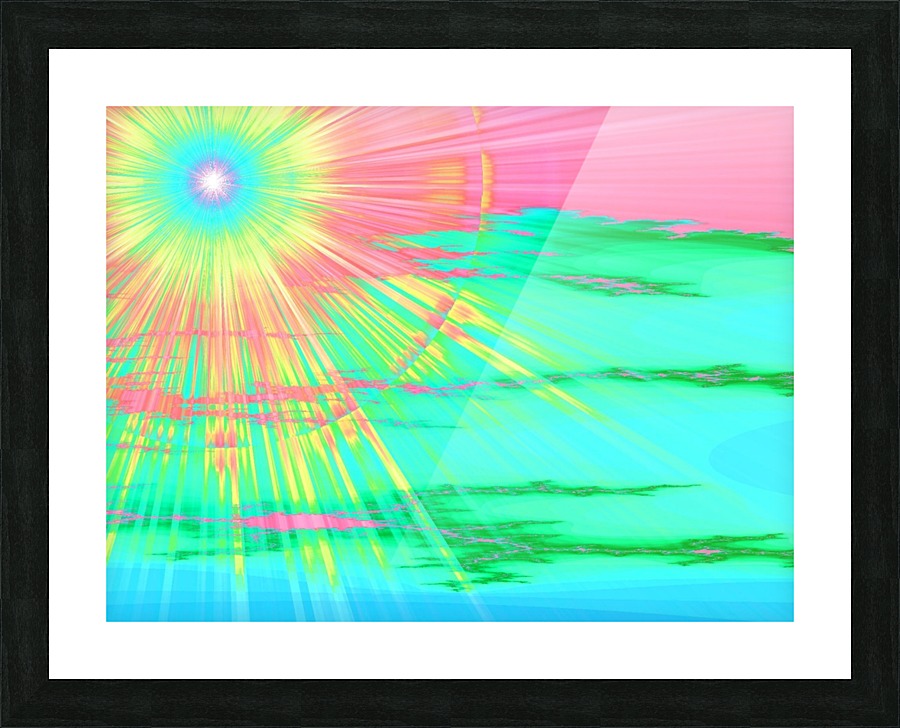 Blue Sun 1 Picture Frame print