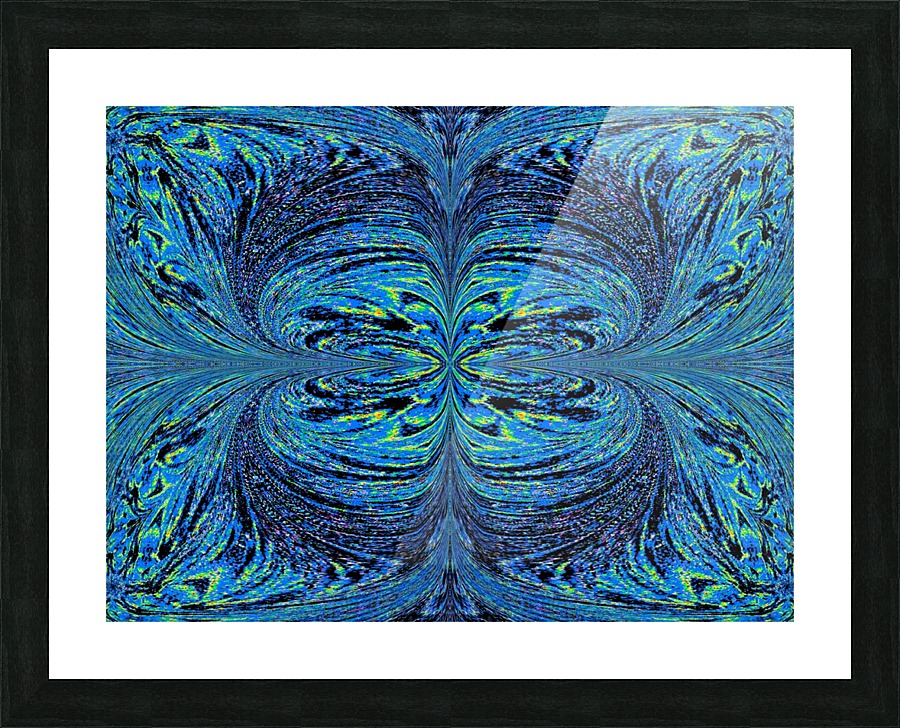 Blue Moon Butterfly Picture Frame print