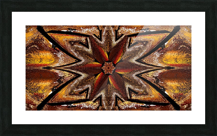 A Dahlia In Gold Picture Frame print