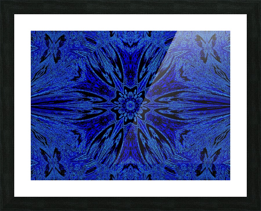 Blue Rose Picture Frame print