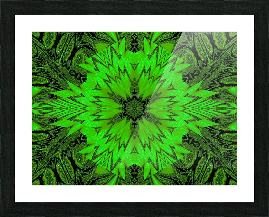 Emerald  Daisy Picture Frame print