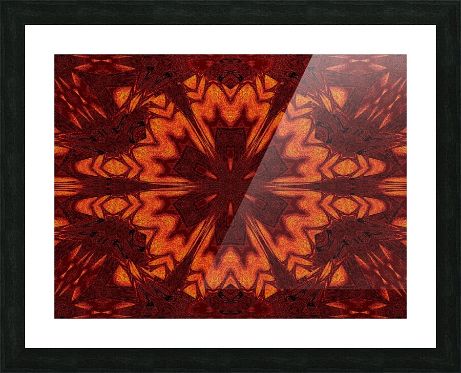 Golden Peony Picture Frame print