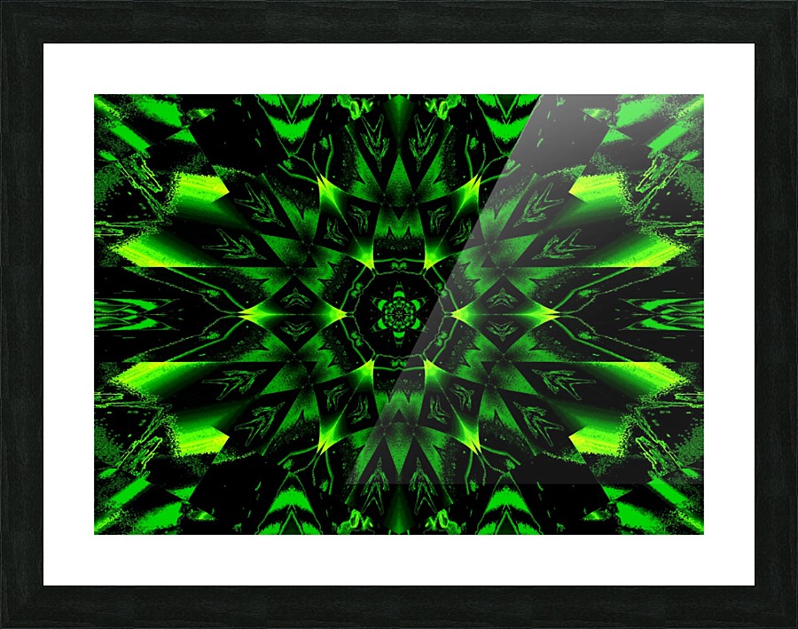 Green Wave Jasmine Picture Frame print