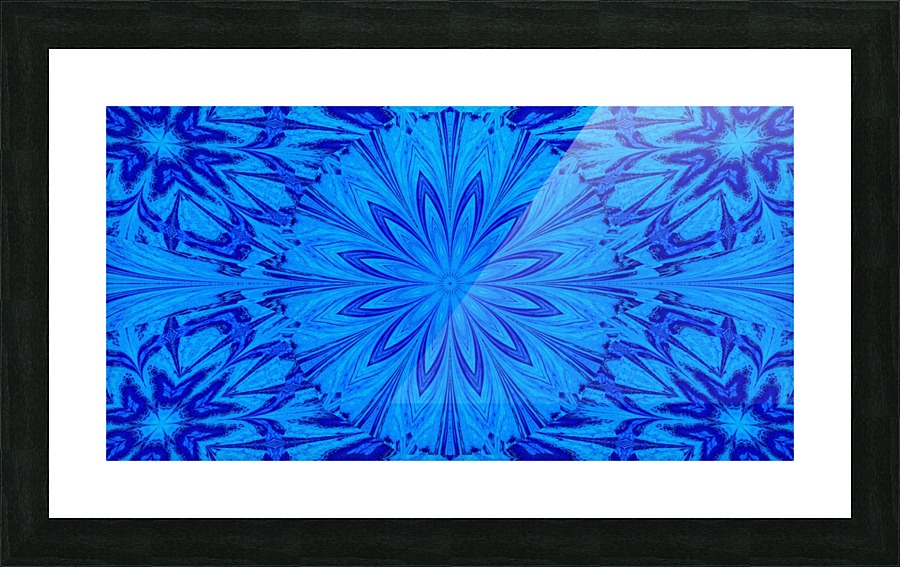 A Blue Wildflower 2 Picture Frame print