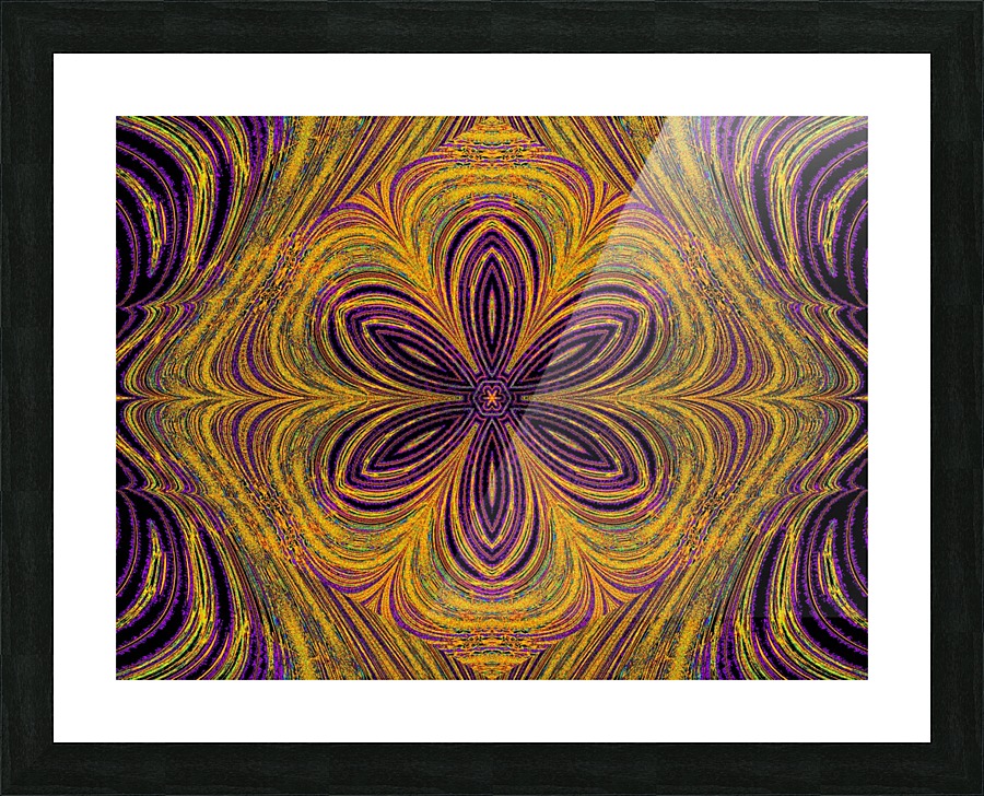 A Purple Flower Picture Frame print