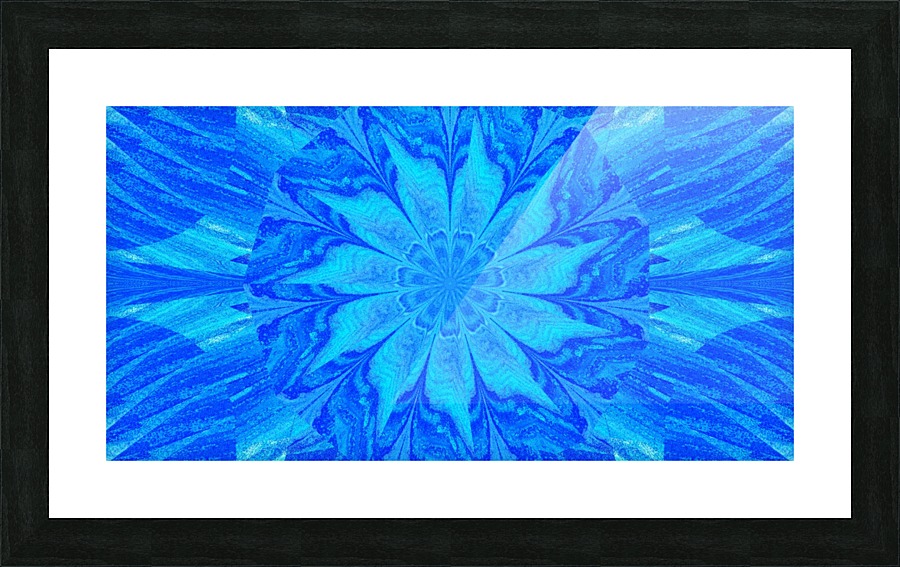 Blue Sky Wildflower Picture Frame print