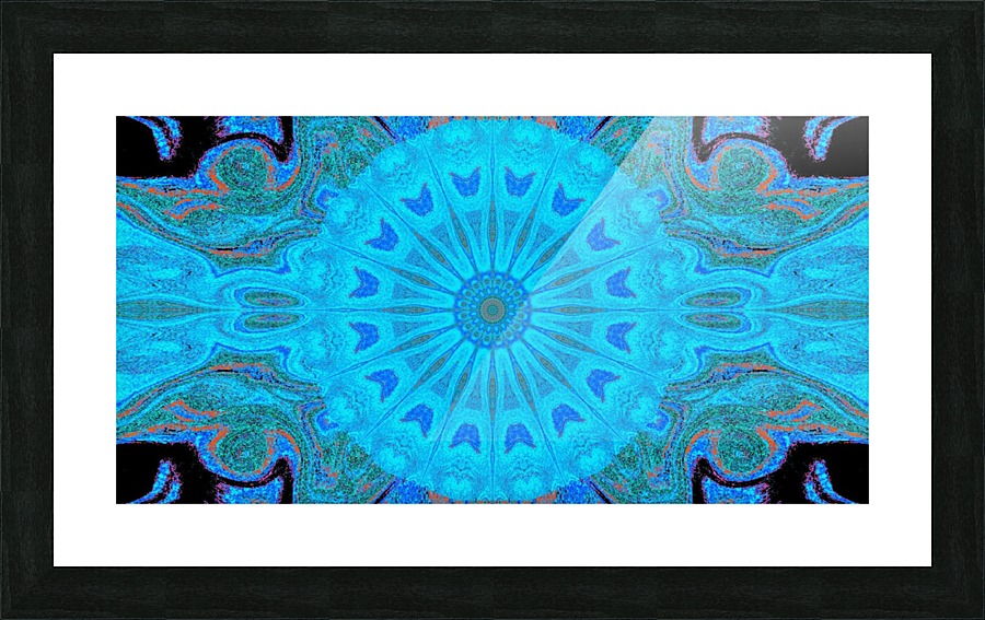 Blue Wildflower in Light Picture Frame print