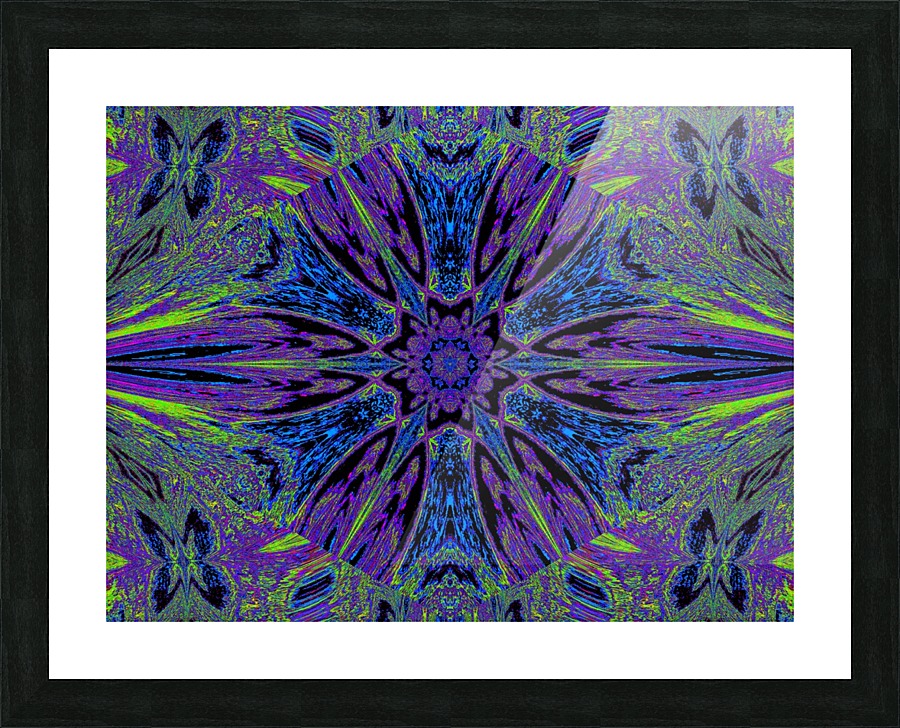 Butterfly Flight Flower Picture Frame print