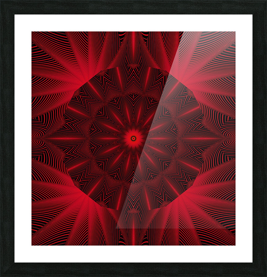 Blooming Scarlet Picture Frame print