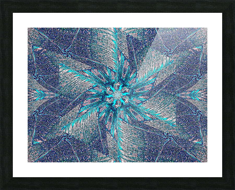 Frozen Wildflower Picture Frame print